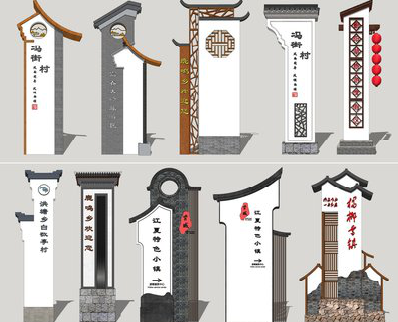 肥东美丽乡村标识标牌有哪些分类？