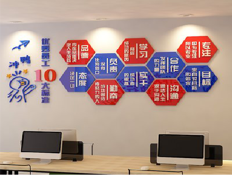 肥东如何利用亚克力材质制作美观的文化墙？
